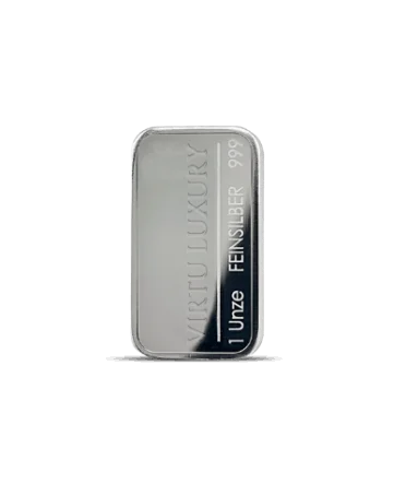 VIRTU LUXURY 提供重量为 1 一盎司（31.10 克）的 24K 纯银条