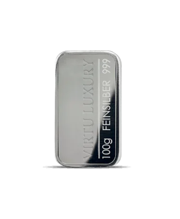 VIRTU LUXURY 提供重量为 100 克的 24K 纯银条