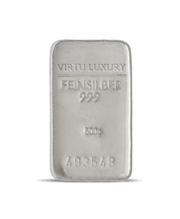 VIRTU LUXURY 出售的重达 500克 24K 纯银条