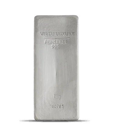 VIRTU LUXURY 提供重量为 15KG 的 24K 纯银条