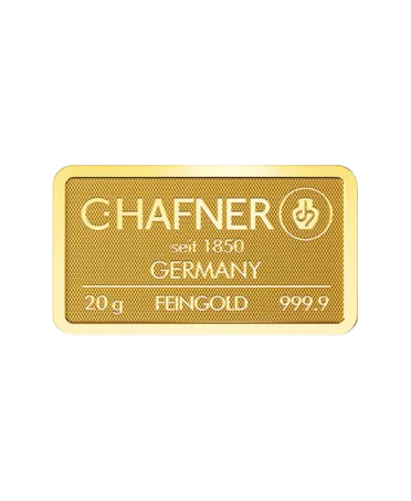 C.HAFNER 20克24K纯金小金条，现货供应于 VIRTU LUXURY