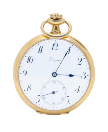浪琴（Longines）中性 18K 黄金 Admiral 怀表。在 VIRTU LUXURY 有售。