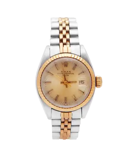 来自制表名家劳力士的 OYSTER PERPETUAL DATE 26 MM 腕表。由 VIRTU LUXURY 提供。