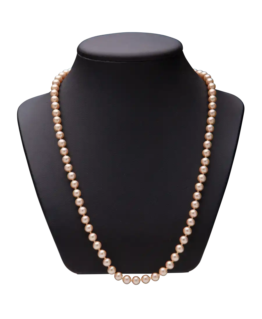 collier couleur or doré - collier de perles - collier perles et diamants - collier fermoir argent - surface de nacre AAA collier couleur or doré - collier de perles - collier perles et diamants - collier fermoir argent - surface de nacre AAA