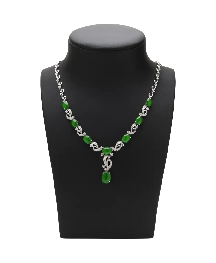 中国奇迹（MERVEILLE DE CHINE）18K白金项链。在 VIRTU LUXURY 发售。