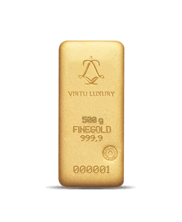 VIRTU LUXURY 出售的 500克 24K 纯金金条