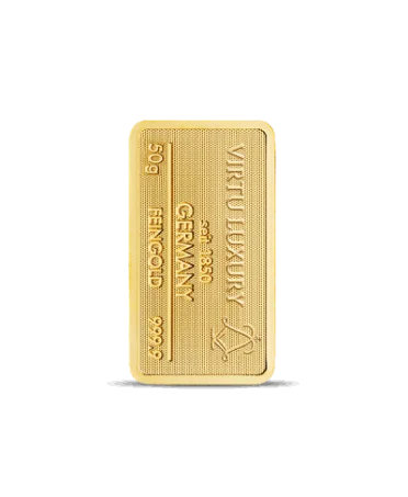 50克 24K 纯金金条正在 VIRTU LUXURY 出售