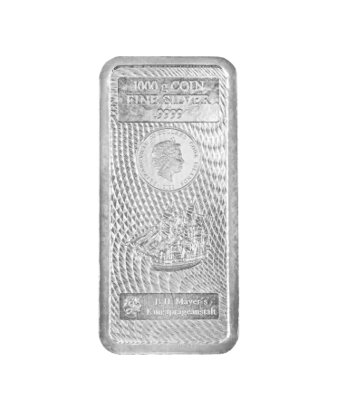 LINGOT ARGENT 1KG COOK ISLANDS SANS TVA