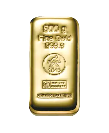 HEIMERLE UND MEULE 500克纯金24K回收铸造金条在VIRTU LUXURY