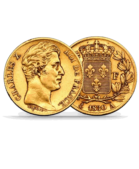 pièce de 20 Francs Or CHARLES X disponible chez VIRTU LUXURY
